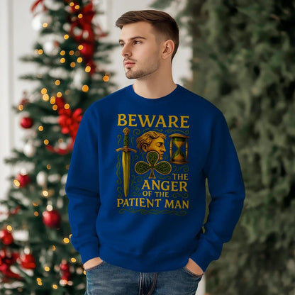 Irish Sweatshirt - Patient Man Premium Unisex Streetwear - Celtic Wolfwear