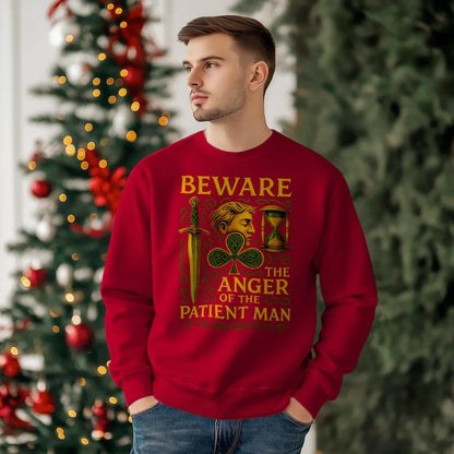 Irish Sweatshirt - Patient Man Premium Unisex Streetwear - Celtic Wolfwear