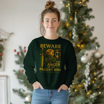 Irish Sweatshirt - Patient Man Premium Unisex Streetwear - Celtic Wolfwear