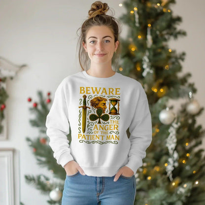 Irish Sweatshirt - Patient Man Premium Unisex Streetwear - Celtic Wolfwear