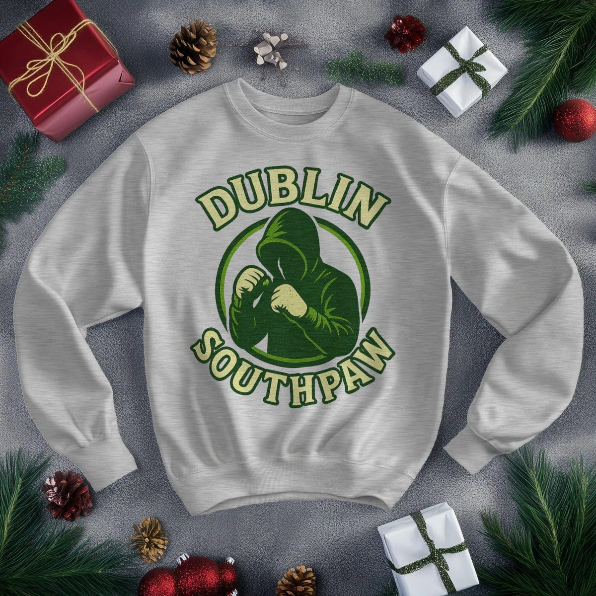 Irish Sweatshirt - Southpaw Dublin, Heritage Streetwear - Celtic Wolfwear