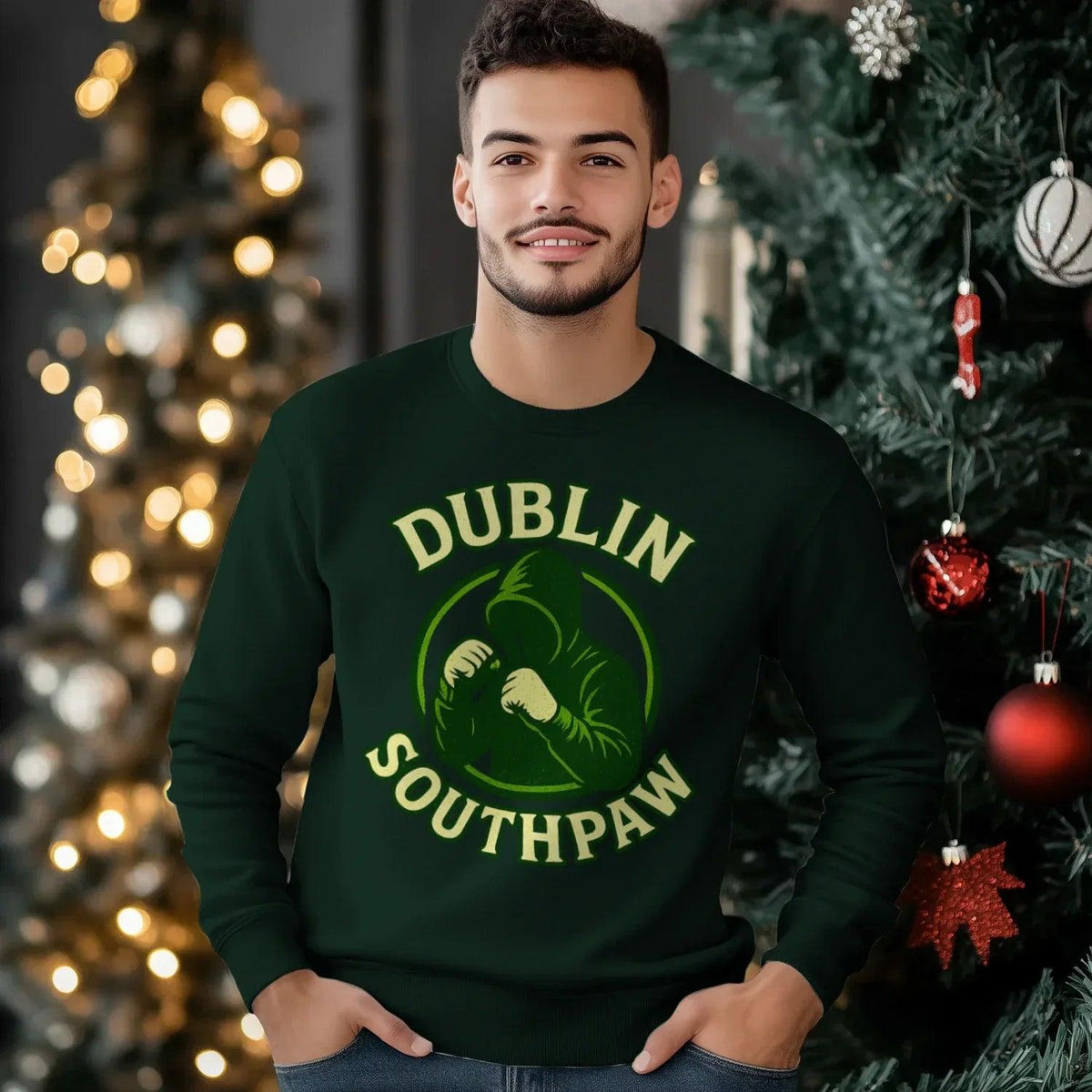 Irish Sweatshirt - Southpaw Dublin, Heritage Streetwear - Celtic Wolfwear