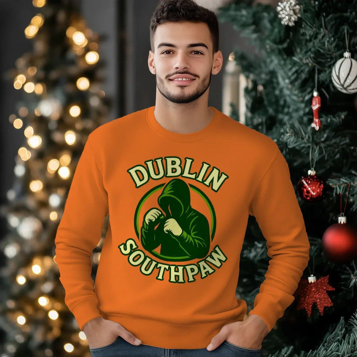 Irish Sweatshirt - Southpaw Dublin, Heritage Streetwear - Celtic Wolfwear