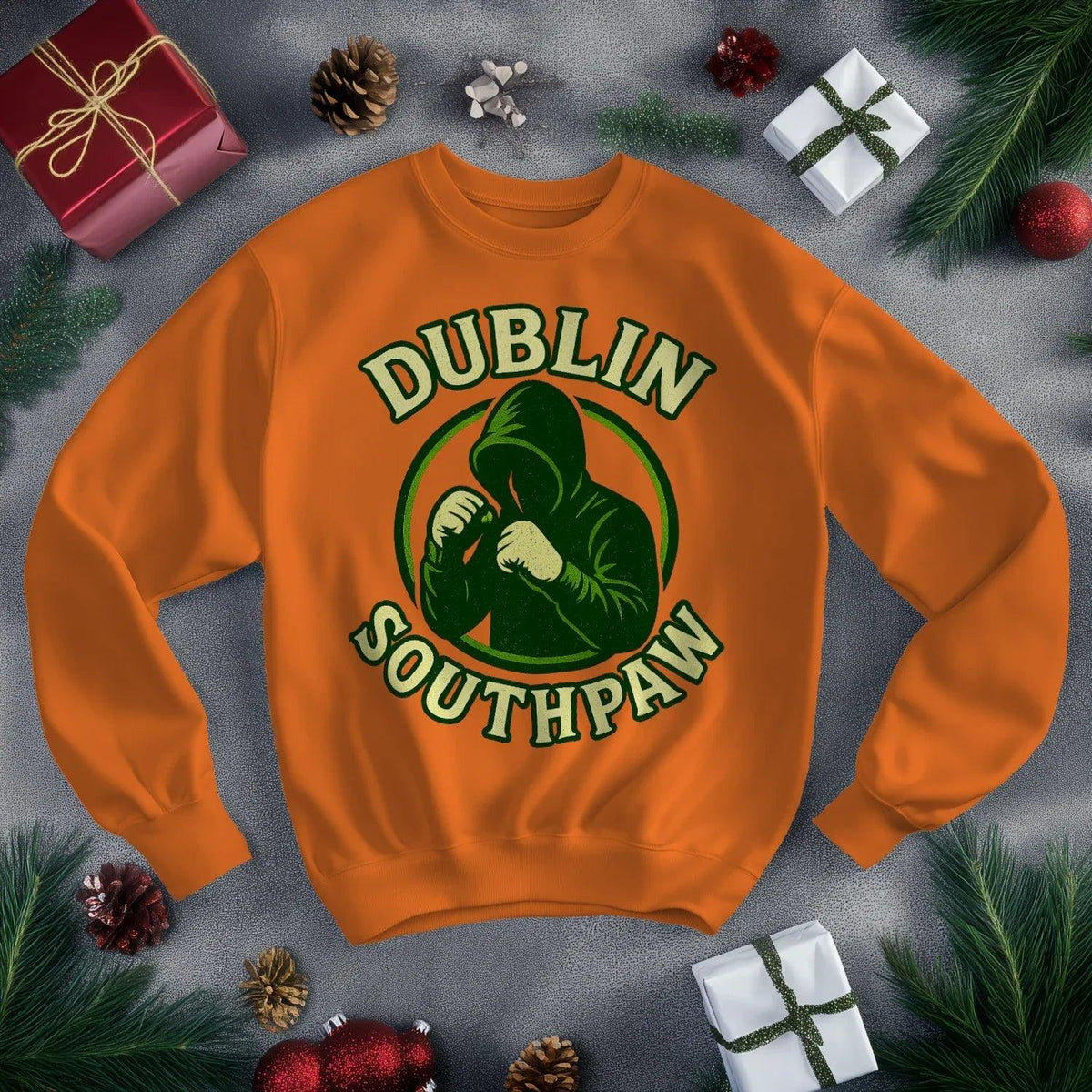 Irish Sweatshirt - Southpaw Dublin, Heritage Streetwear - Celtic Wolfwear