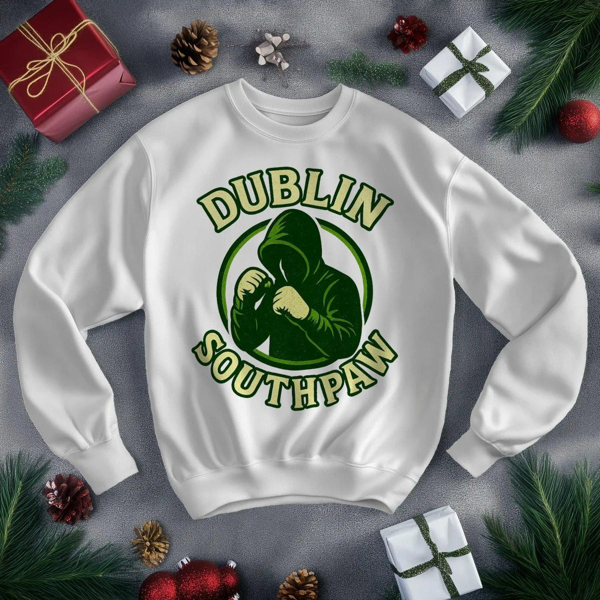 Irish Sweatshirt - Southpaw Dublin, Heritage Streetwear - Celtic Wolfwear