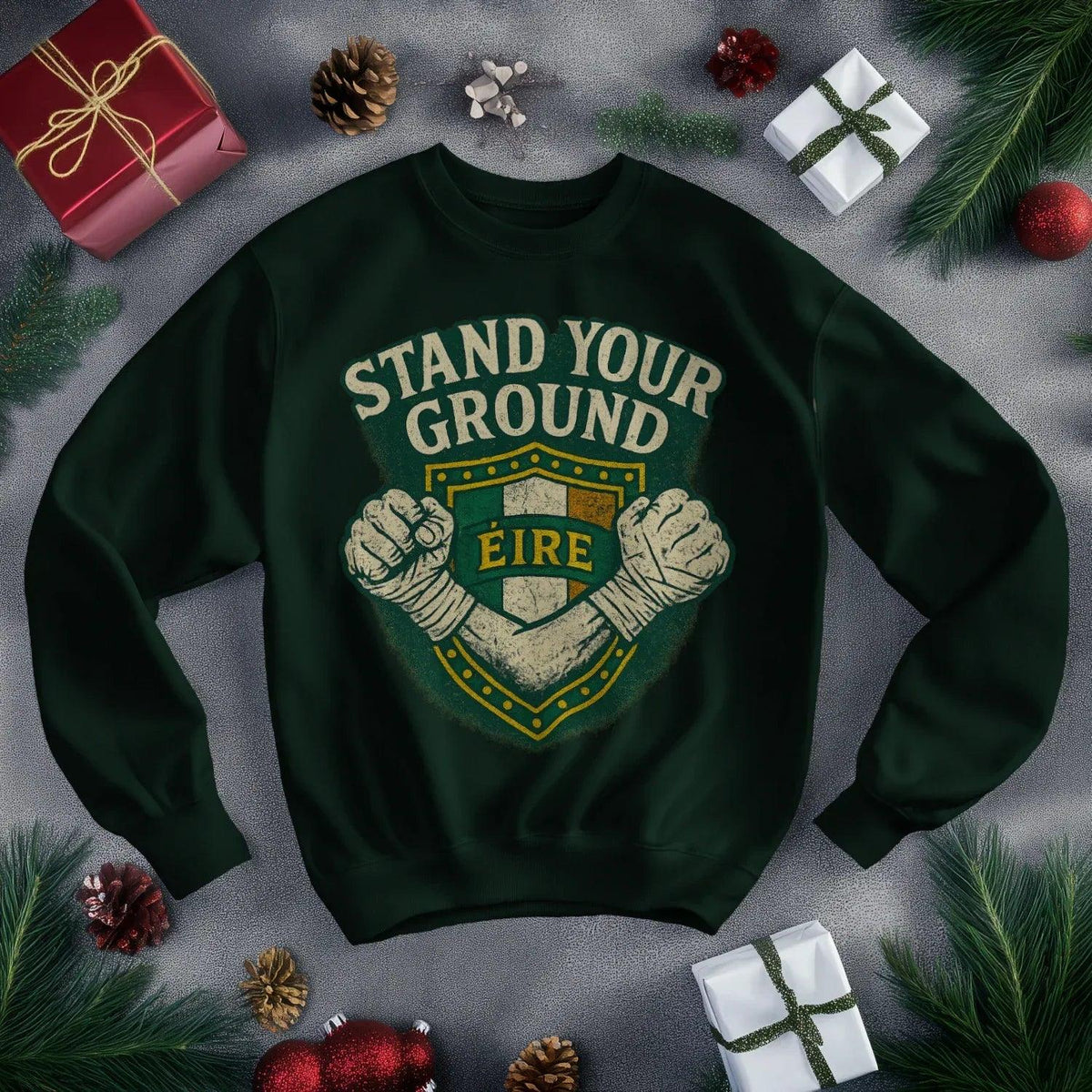 Irish Sweatshirt - Stand Your Ground, Unisex Streetwear - Celtic Wolfwear