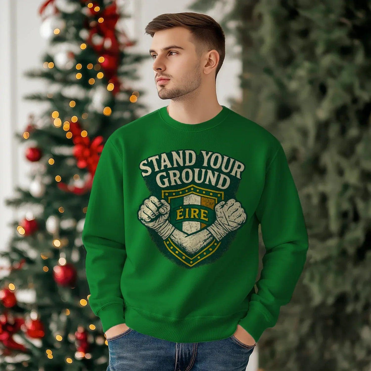 Irish Sweatshirt - Stand Your Ground, Unisex Streetwear - Celtic Wolfwear