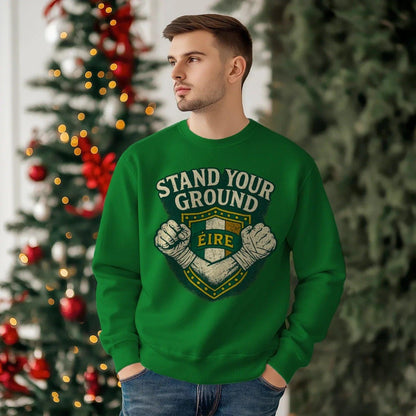 Irish Sweatshirt - Stand Your Ground, Unisex Streetwear - Celtic Wolfwear