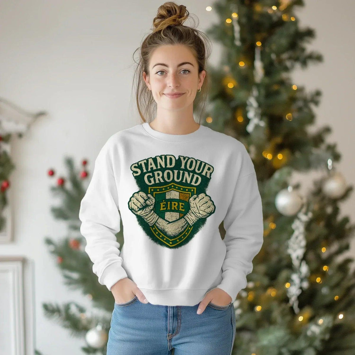 Irish Sweatshirt - Stand Your Ground, Unisex Streetwear - Celtic Wolfwear