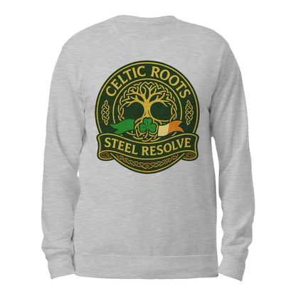 Irish Sweatshirt - Steel Resolve Roots Unisex Streetwear - Celtic Wolfwear