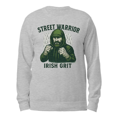 Irish Sweatshirt - Street Warrior, Unisex Matchday Wear - Celtic Wolfwear