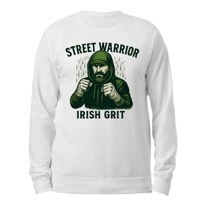 Irish Sweatshirt - Street Warrior, Unisex Matchday Wear - Celtic Wolfwear