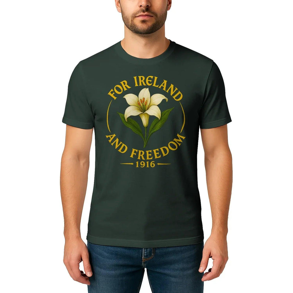 Irish T-Shirt - 1916 Freedom, Premium Unisex Streetwear - Celtic Wolfwear