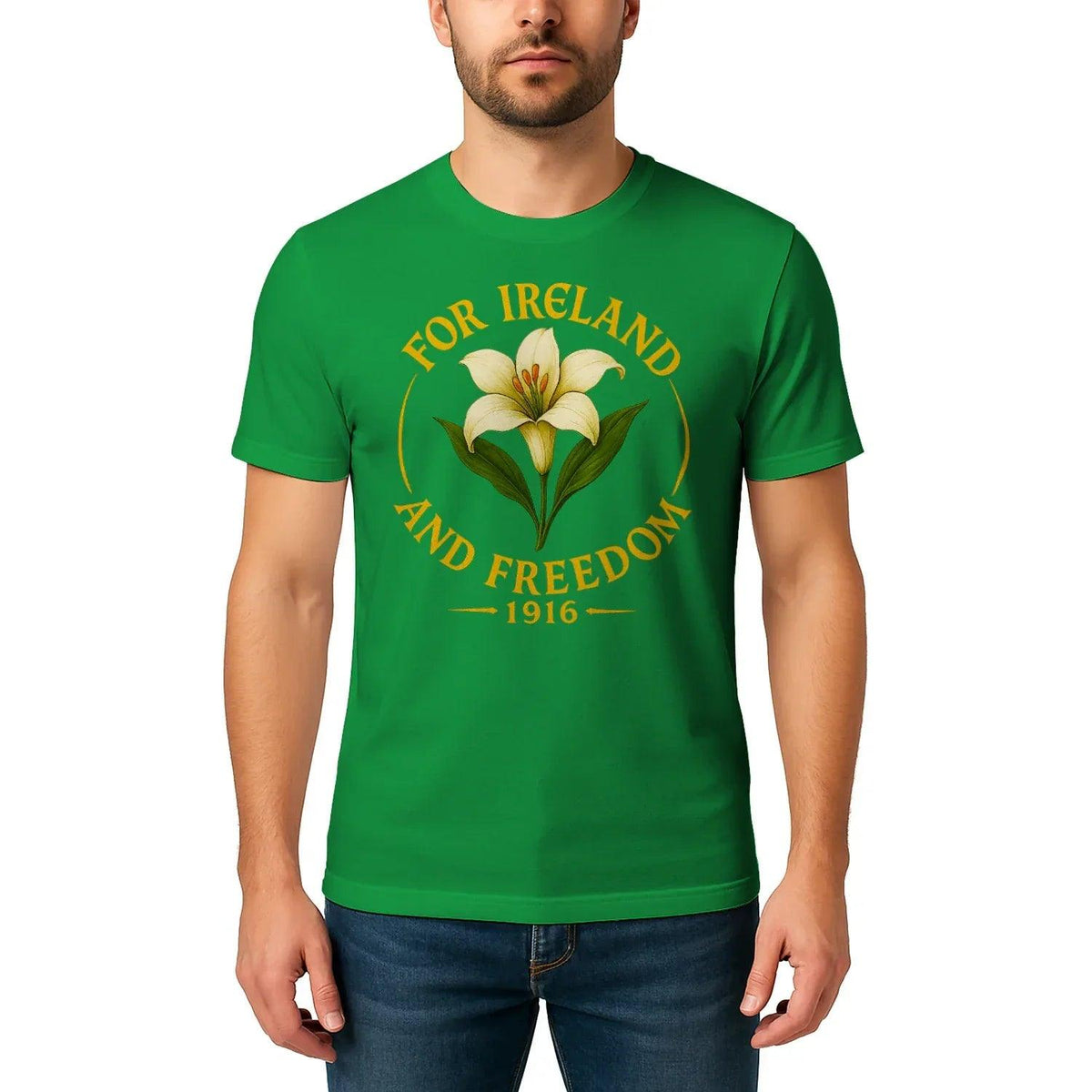 Irish T-Shirt - 1916 Freedom, Premium Unisex Streetwear - Celtic Wolfwear