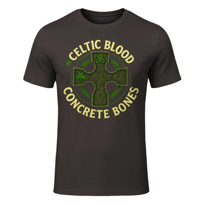 Irish T-Shirt - Blood Concrete Bones, Unisex Streetwear - Celtic Wolfwear