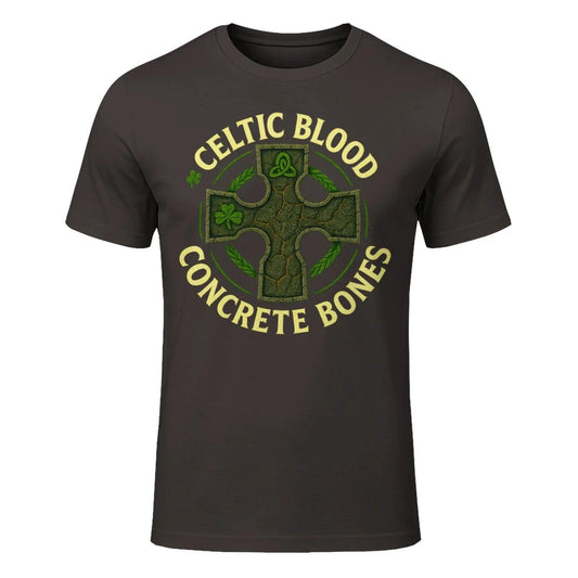 Irish T-Shirt - Blood Concrete Bones, Unisex Streetwear - Celtic Wolfwear