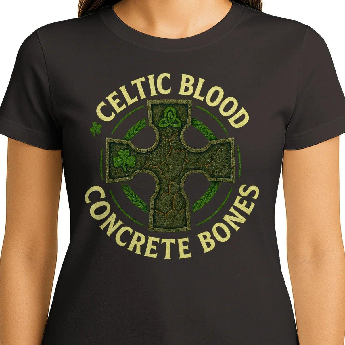 Irish T-Shirt - Blood Concrete Bones, Unisex Streetwear - Celtic Wolfwear
