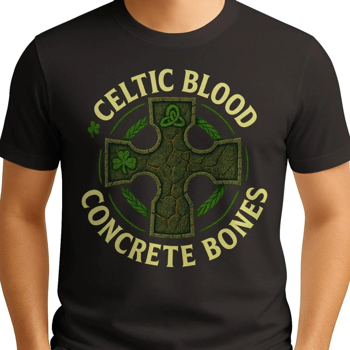 Irish T-Shirt - Blood Concrete Bones, Unisex Streetwear - Celtic Wolfwear