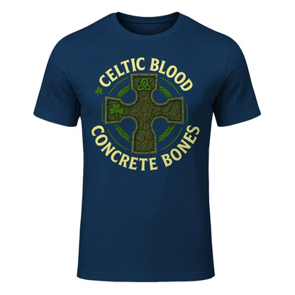 Irish T-Shirt - Blood Concrete Bones, Unisex Streetwear - Celtic Wolfwear