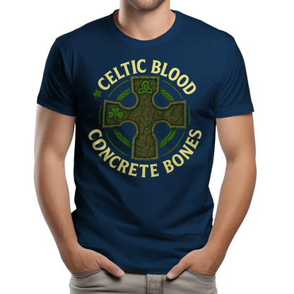 Irish T-Shirt - Blood Concrete Bones, Unisex Streetwear - Celtic Wolfwear