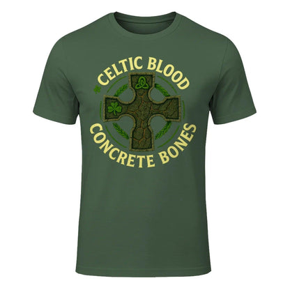 Irish T-Shirt - Blood Concrete Bones, Unisex Streetwear - Celtic Wolfwear