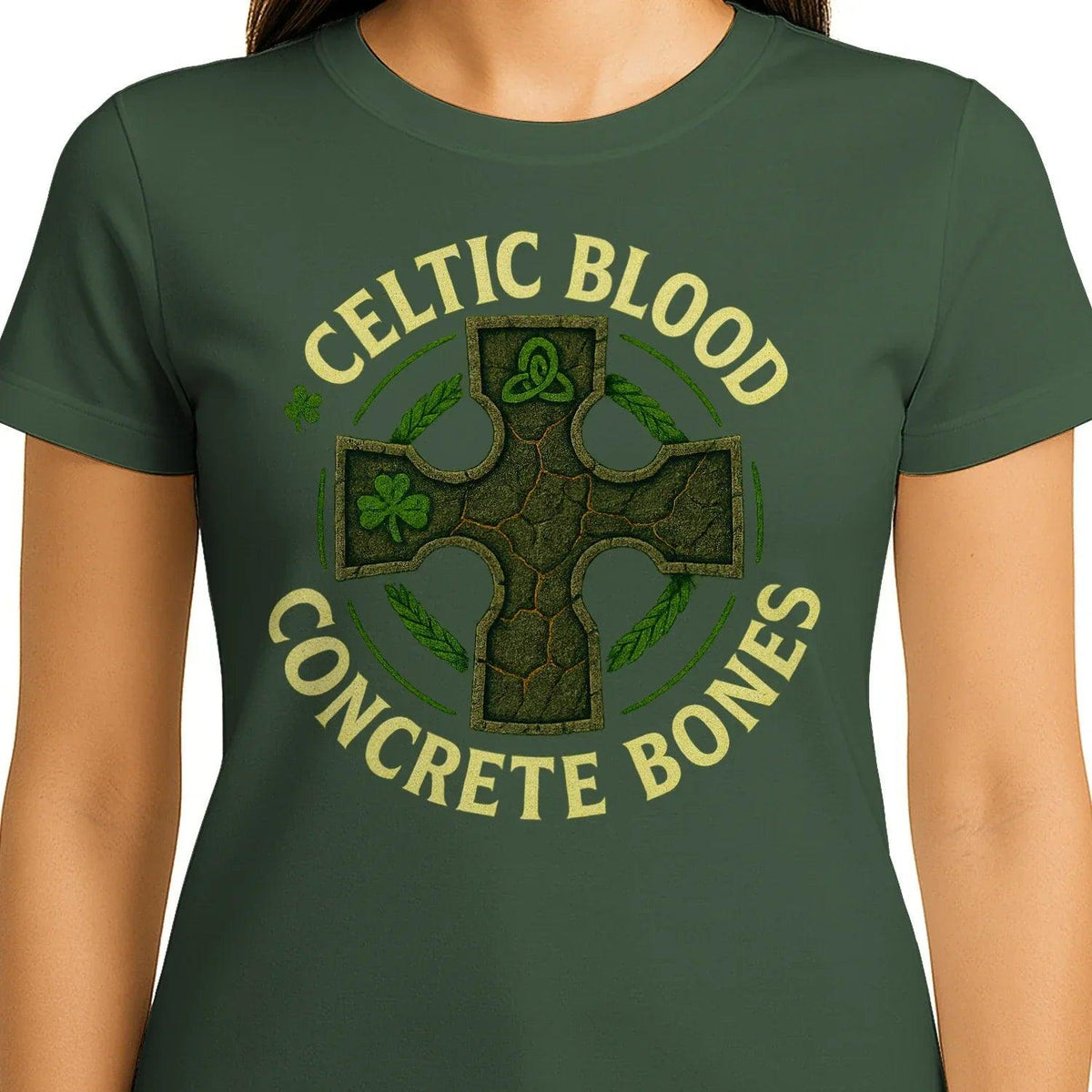 Irish T-Shirt - Blood Concrete Bones, Unisex Streetwear - Celtic Wolfwear