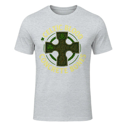 Irish T-Shirt - Blood Concrete Bones, Unisex Streetwear - Celtic Wolfwear
