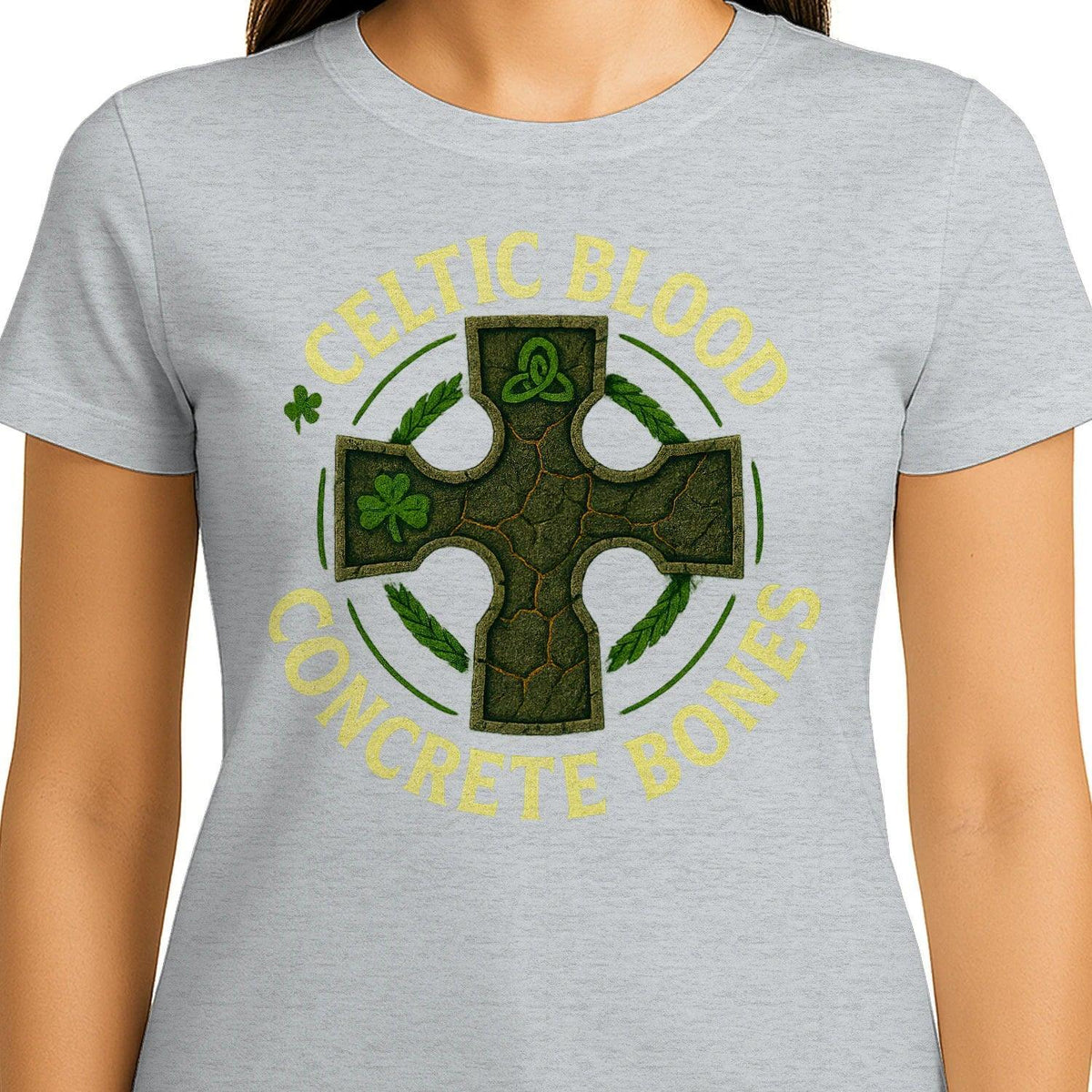 Irish T-Shirt - Blood Concrete Bones, Unisex Streetwear - Celtic Wolfwear
