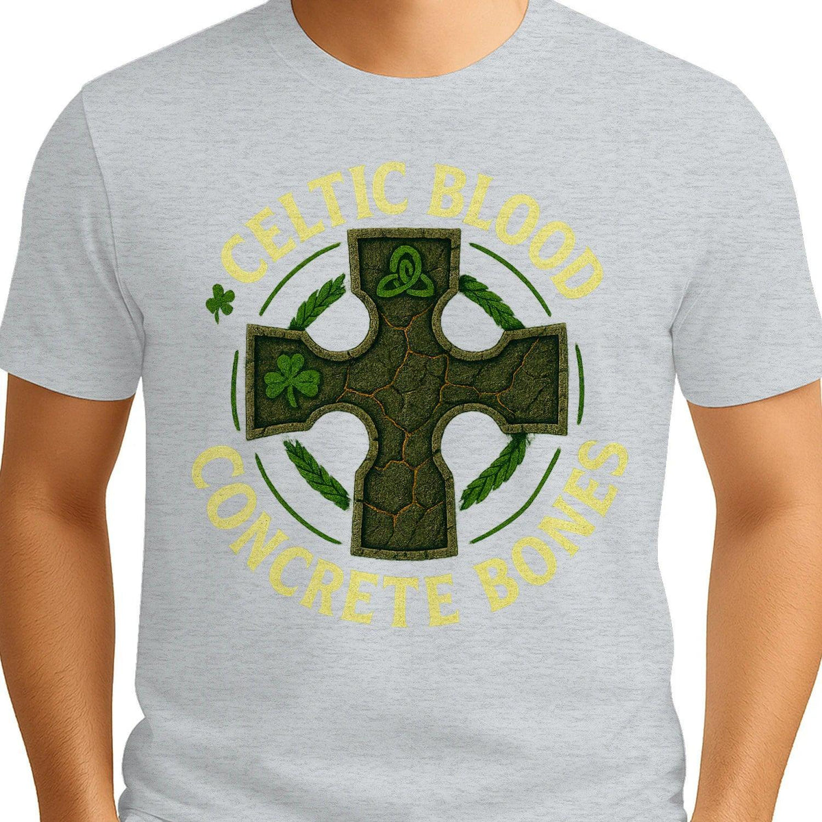 Irish T-Shirt - Blood Concrete Bones, Unisex Streetwear - Celtic Wolfwear