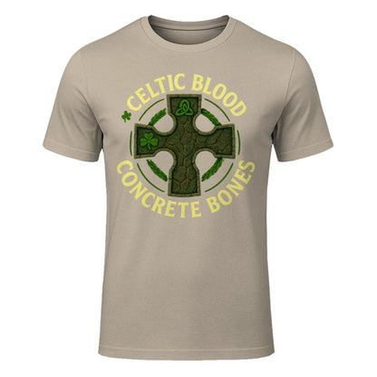 Irish T-Shirt - Blood Concrete Bones, Unisex Streetwear - Celtic Wolfwear