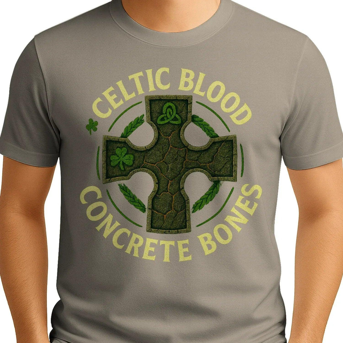 Irish T-Shirt - Blood Concrete Bones, Unisex Streetwear - Celtic Wolfwear