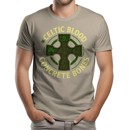 Irish T-Shirt - Blood Concrete Bones, Unisex Streetwear - Celtic Wolfwear