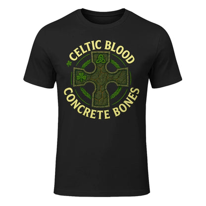 Irish T-Shirt - Blood Concrete Bones, Unisex Streetwear - Celtic Wolfwear