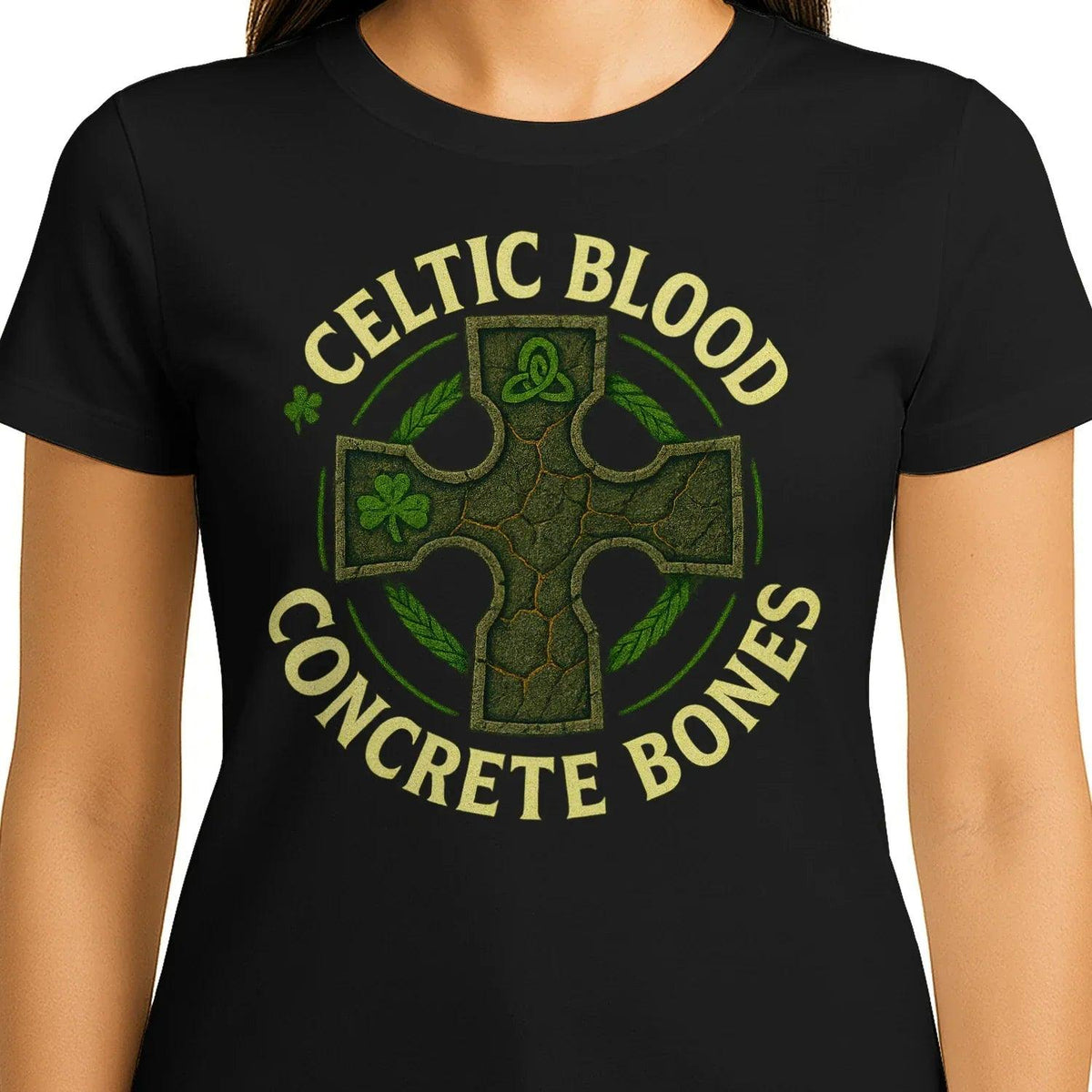 Irish T-Shirt - Blood Concrete Bones, Unisex Streetwear - Celtic Wolfwear