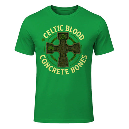 Irish T-Shirt - Blood Concrete Bones, Unisex Streetwear - Celtic Wolfwear