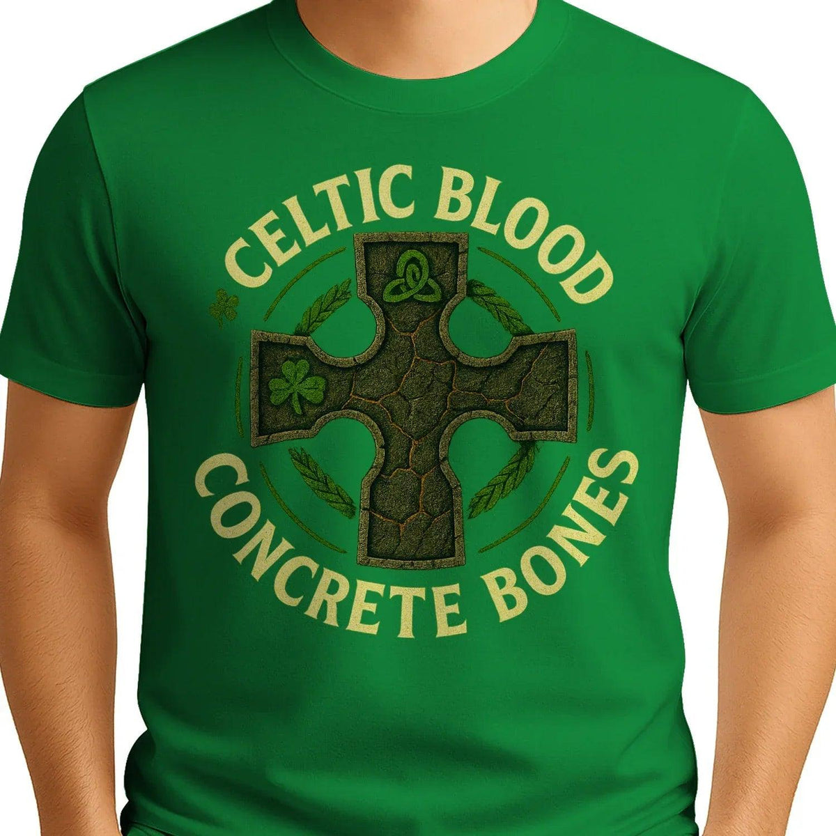 Irish T-Shirt - Blood Concrete Bones, Unisex Streetwear - Celtic Wolfwear