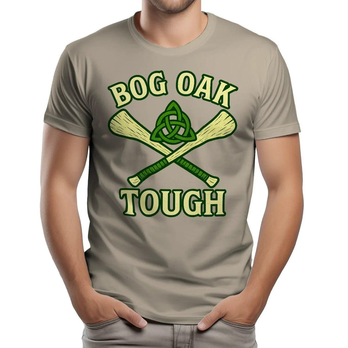 Irish T-Shirt - Bog Oak Souvenir, Unisex Matchday Wear - Celtic Wolfwear