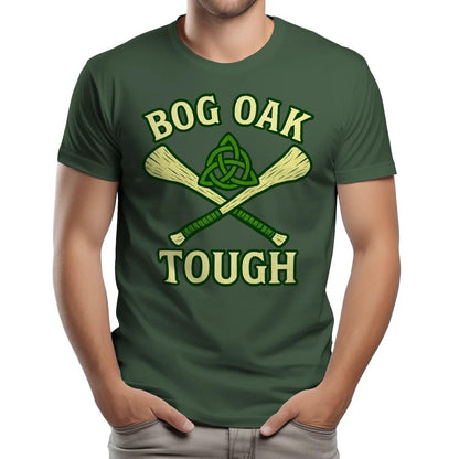 Irish T-Shirt - Bog Oak Souvenir, Unisex Matchday Wear - Celtic Wolfwear