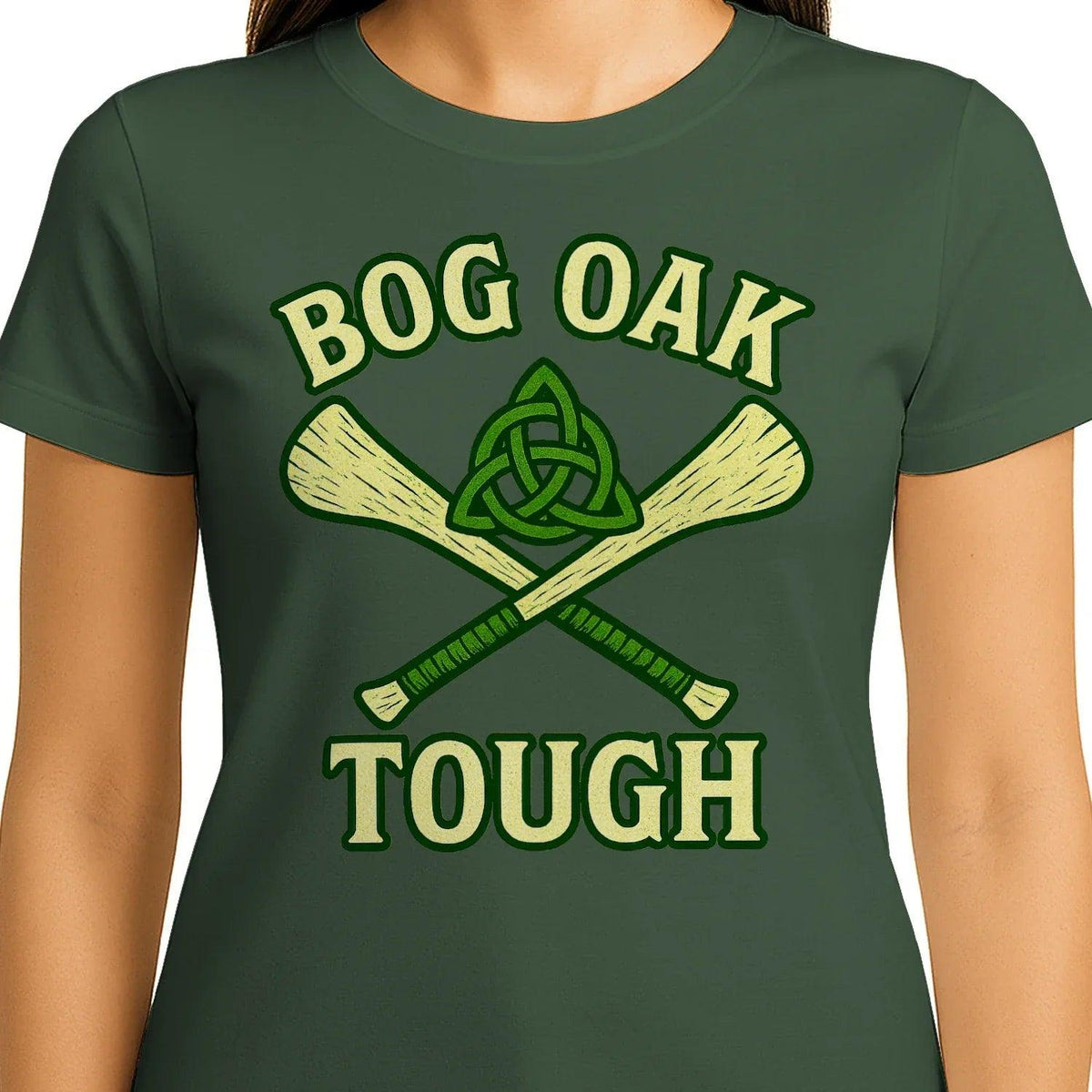 Irish T-Shirt - Bog Oak Souvenir, Unisex Matchday Wear - Celtic Wolfwear