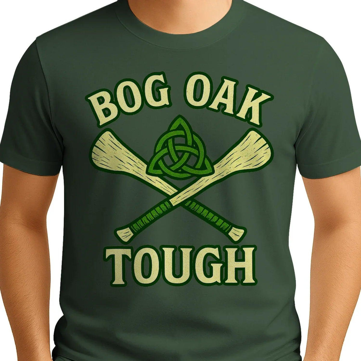 Irish T-Shirt - Bog Oak Souvenir, Unisex Matchday Wear - Celtic Wolfwear