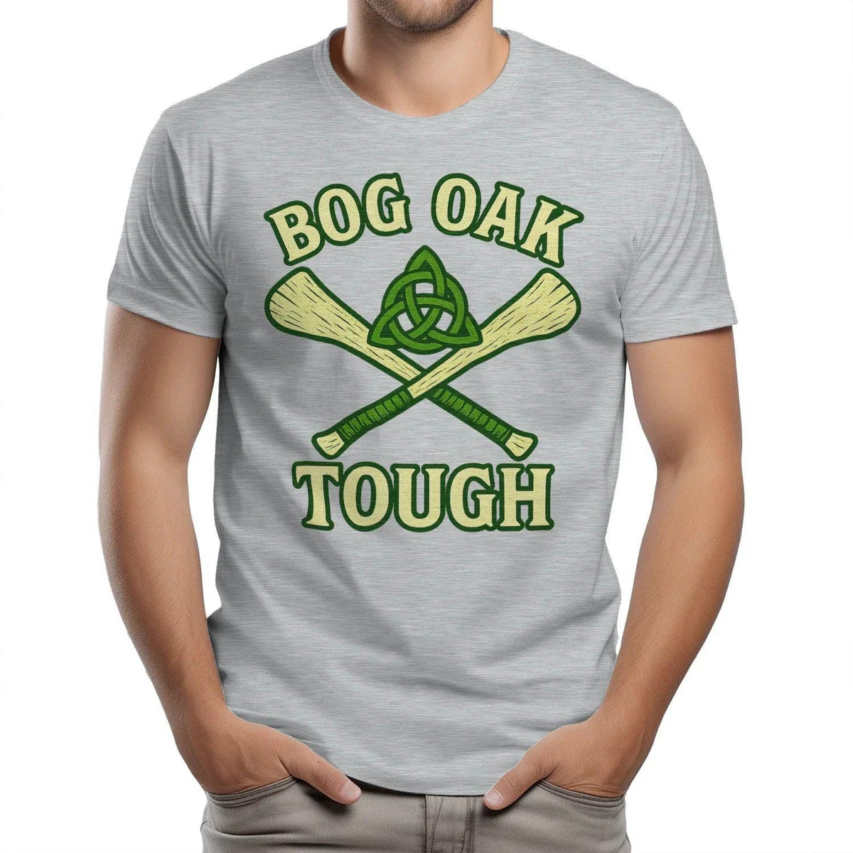 Irish T-Shirt - Bog Oak Souvenir, Unisex Matchday Wear - Celtic Wolfwear