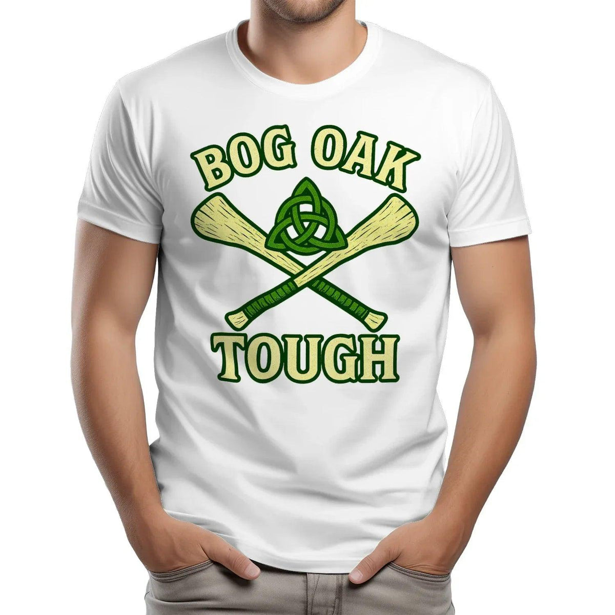 Irish T-Shirt - Bog Oak Souvenir, Unisex Matchday Wear - Celtic Wolfwear
