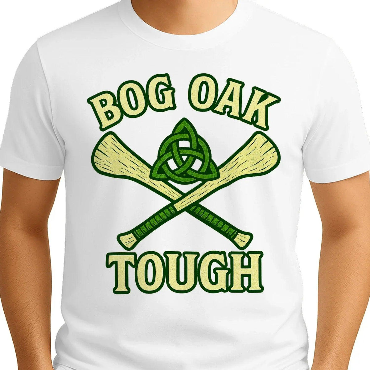 Irish T-Shirt - Bog Oak Souvenir, Unisex Matchday Wear - Celtic Wolfwear