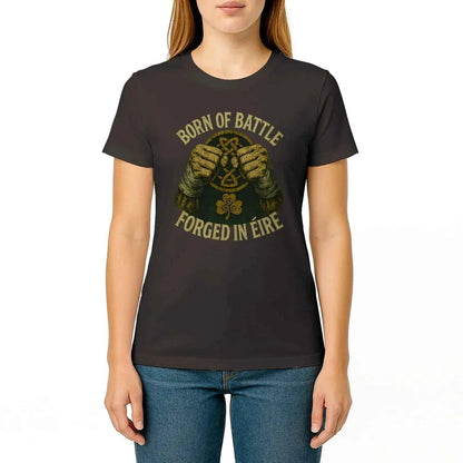 Irish T-Shirt - Born of Battle Forged Unisex Streetwear - Celtic Wolfwear