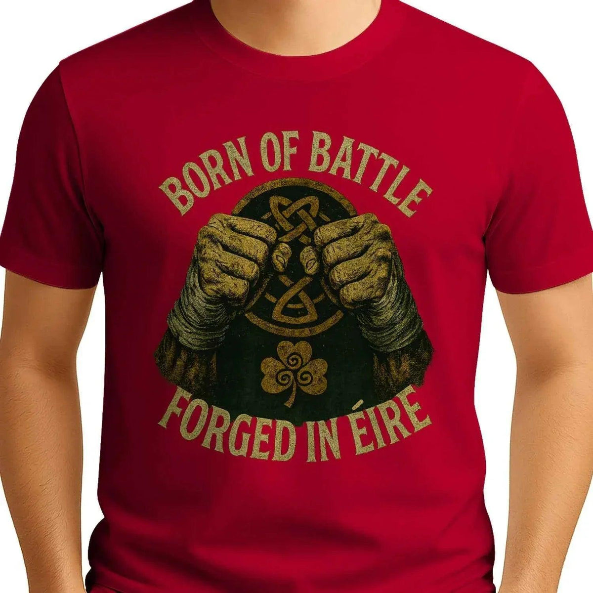 Irish T-Shirt - Born of Battle Forged Unisex Streetwear - Celtic Wolfwear