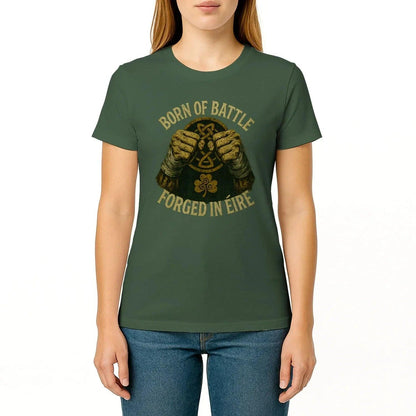 Irish T-Shirt - Born of Battle Forged Unisex Streetwear - Celtic Wolfwear