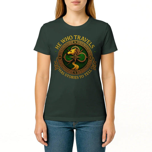 Irish T-Shirt - Crew-neck Black Tee Heritage Streetwear - Celtic Wolfwear