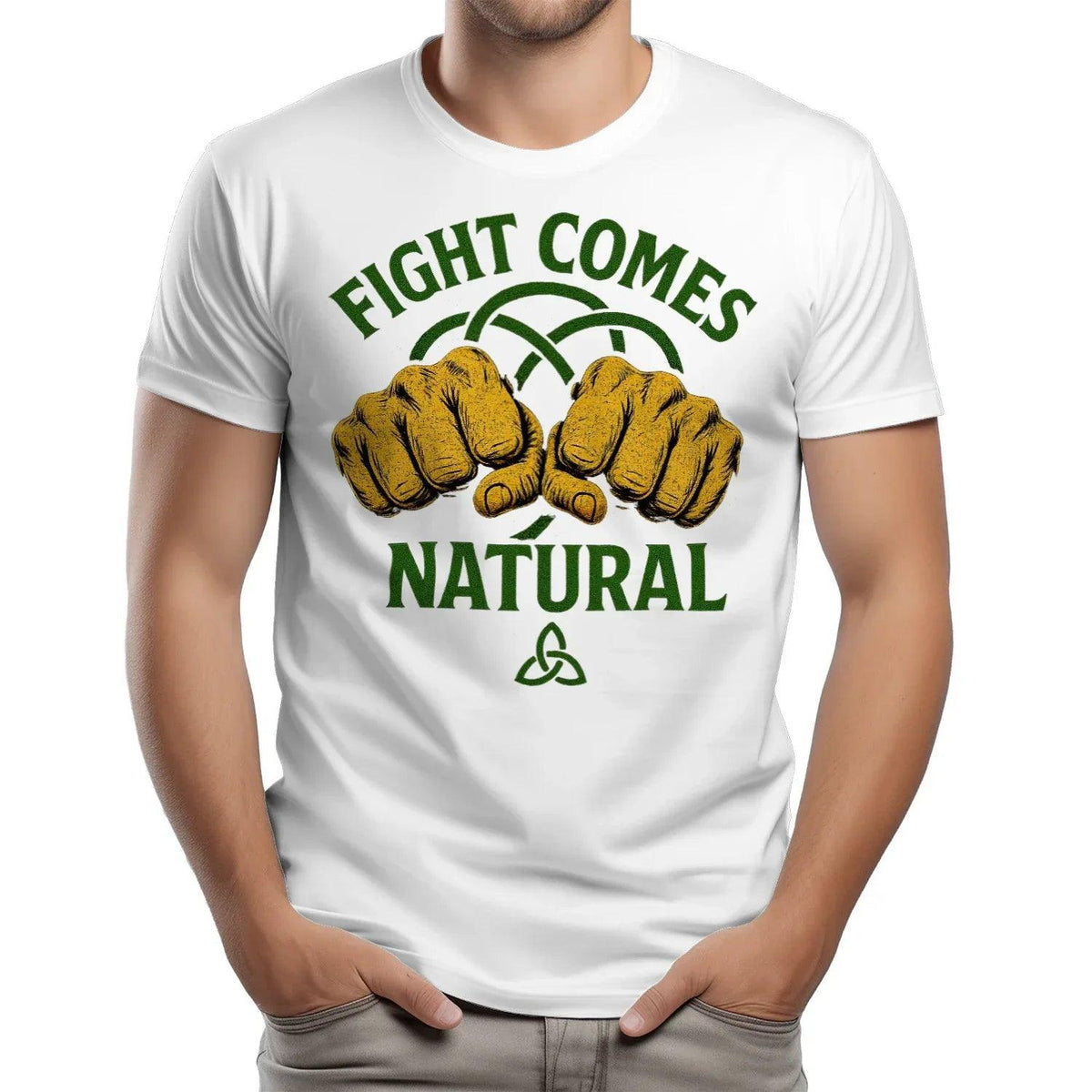 Irish T-Shirt - Fight Comes Natural Heritage Edition 01 - Celtic Wolfwear