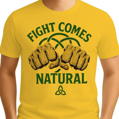 Irish T-Shirt - Fight Comes Natural Heritage Edition 01 - Celtic Wolfwear