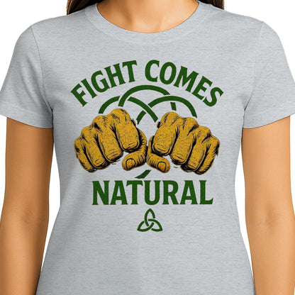 Irish T-Shirt - Fight Comes Natural Heritage Edition 01 - Celtic Wolfwear